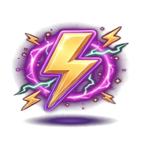 Lightning bolt representing jackpots